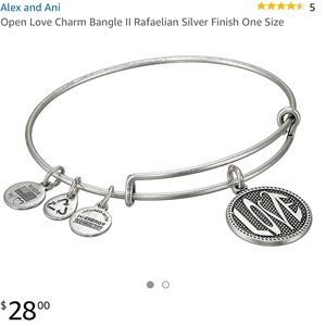 Alex and Ani love charm bracelet